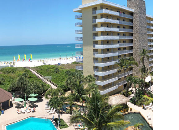 Updated North Building at The Charter Club of Marco Beach® | Condominium Association