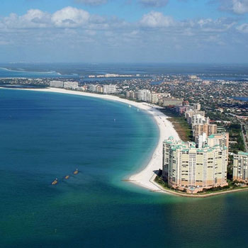 Aerial View of Marco Beach at The Charter Club of Marco Beach® | Association Features Gallery